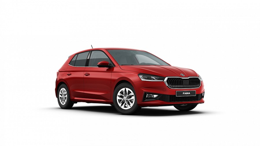 Škoda Fabia, 1,0 TSI 70 kW 5-stup. mech., barva červená