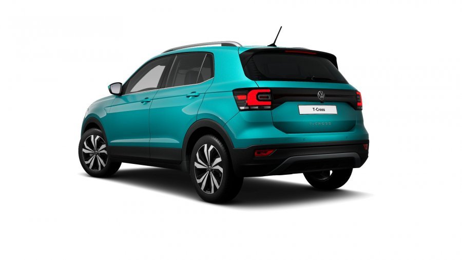 Volkswagen T-Cross, T-Cross Style 1,0 TSI 81 kW 6G, barva tyrkysová