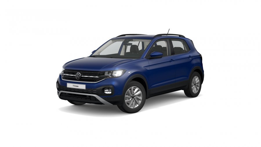 Volkswagen T-Cross, T-Cross Life 1,0 TSI 81 kW 6G, barva modrá