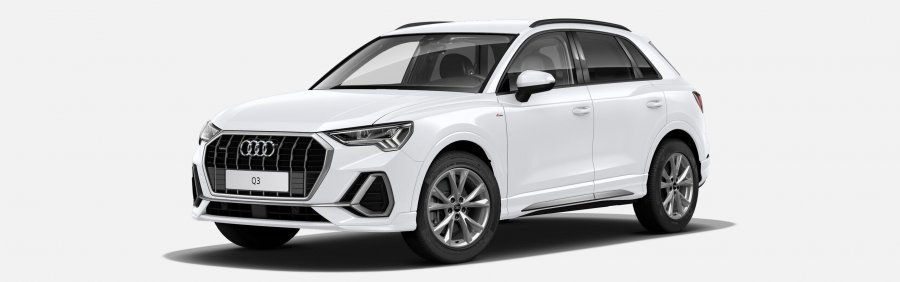 Audi Q3, Q3 S line 40 TDI 147 kW q, barva bílá