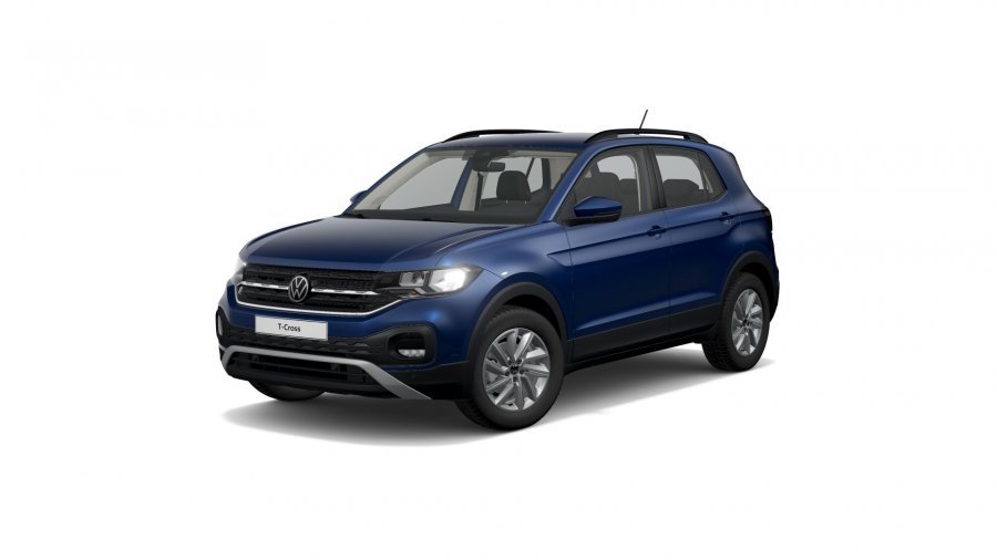 Volkswagen T-Cross, T-Cross Life 1,0 TSI 81 kW 6G, barva modrá