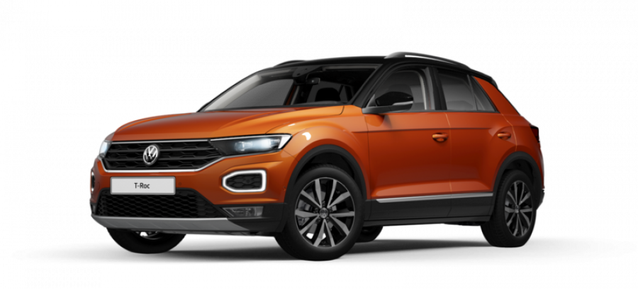 Volkswagen T-Roc, Style 1,5 TSI ACT 7DSG, barva oranžová