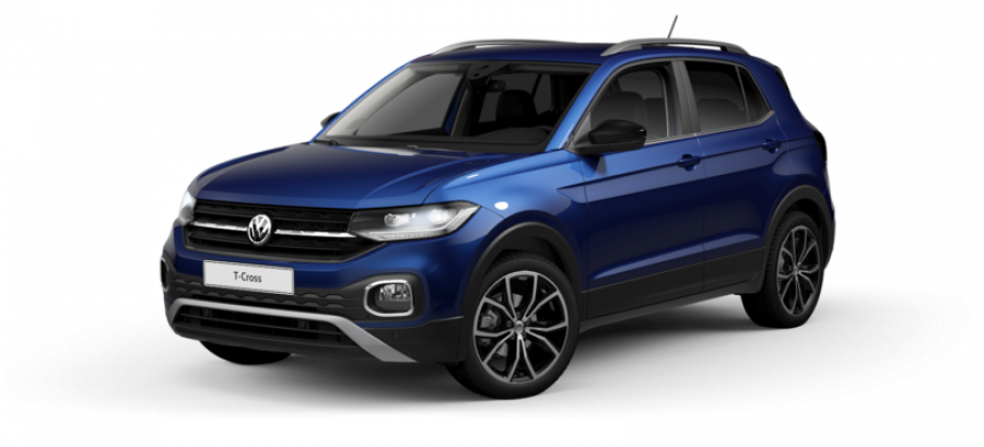 Volkswagen T-Cross, Style 1.0 TSI 85 kW 7DSG, barva modrá