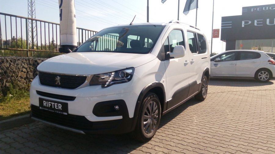 Peugeot Rifter, LONG ALLURE 1.5 BlueHDi 100 MAN 5 7 MÍST, barva bílá