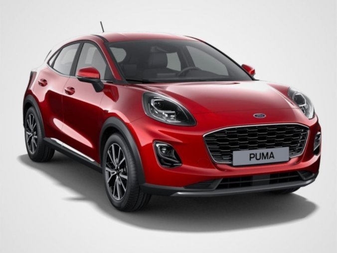 Ford Puma, SUV, Titanium SUV 1,0 EcoBoost (mHEV) 92 kW / 125 k, barva červená