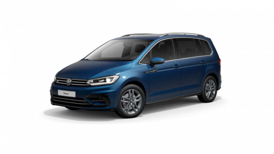 Volkswagen Touran, HL R-Line 1,5 TSI EVO 7DSG, barva modrá