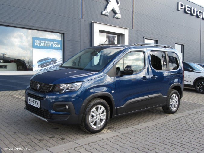 Peugeot Rifter, GTLine 1.2PureTech 110 MAN6, barva modrá