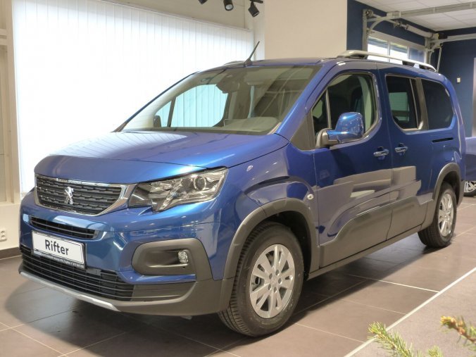 Peugeot Rifter, LONG 7 míst ALLURE PACK 1.5 BlueHDi 130 S&S MAN6, barva modrá