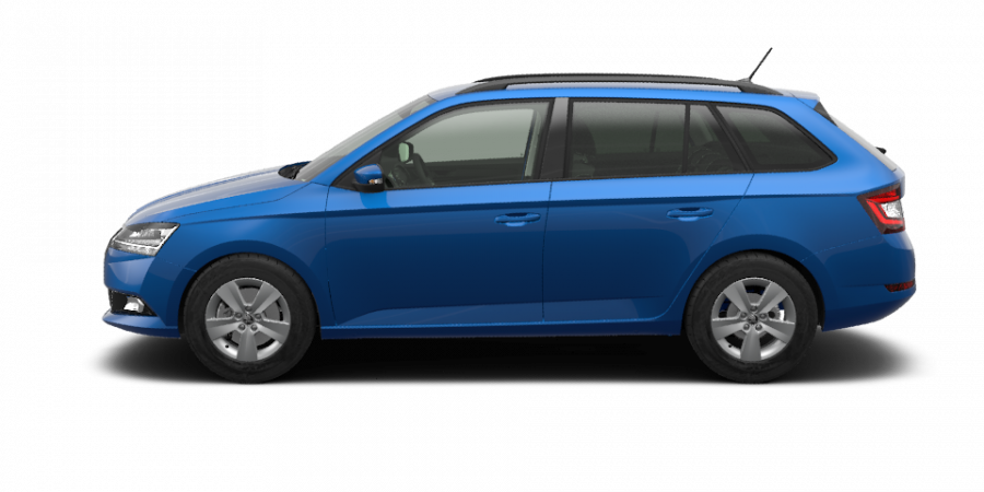 Škoda Fabia, 1,0 TSI 70 kW 5-stup. mech., barva modrá