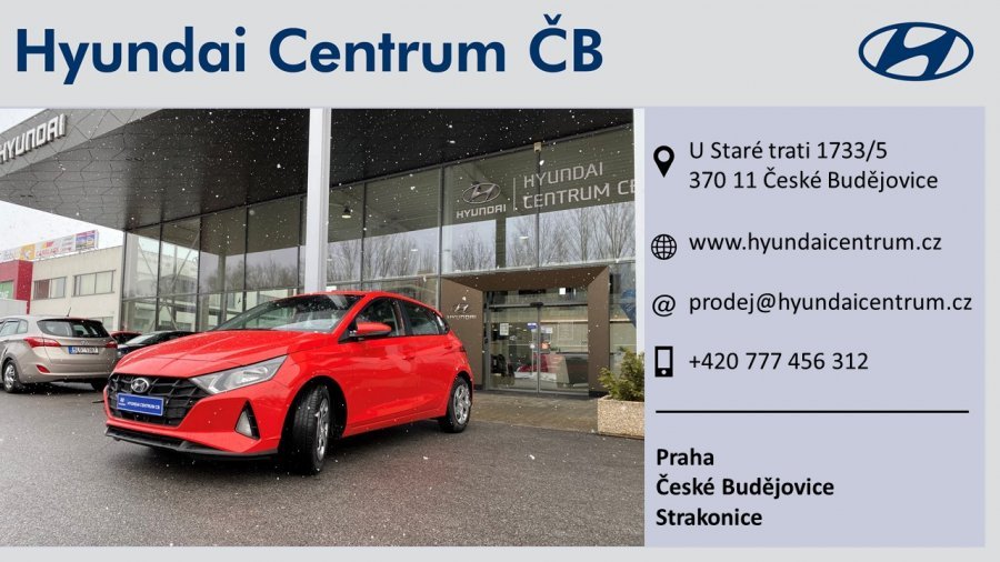 Hyundai i20, 1,2i 62 kW (95 NAT) 5 st. man, barva červená