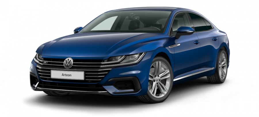 Volkswagen Arteon, R-line 2,0 TDI SCR DPF 7DSG, barva modrá