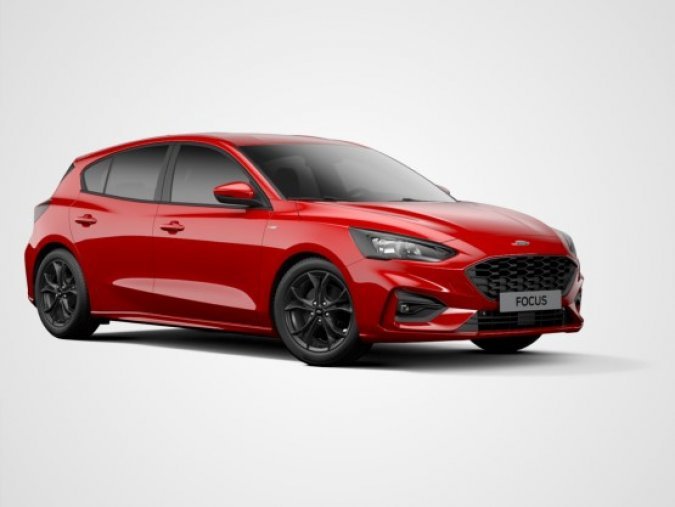 Ford Focus, 1.0 EcoBoost, barva červená