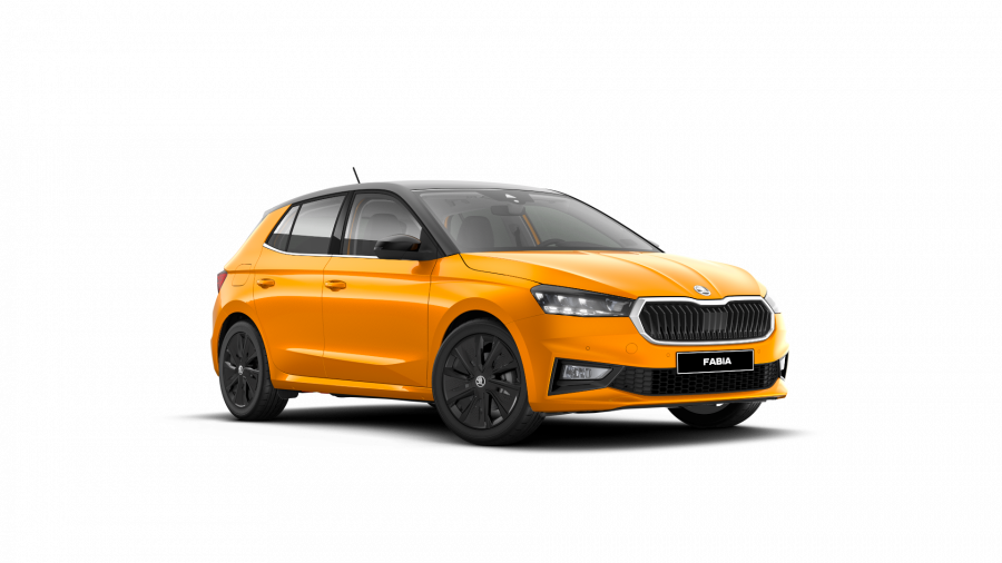 Škoda Fabia, 1,0 TSI 81 kW 6-stup. mech., barva oranžová