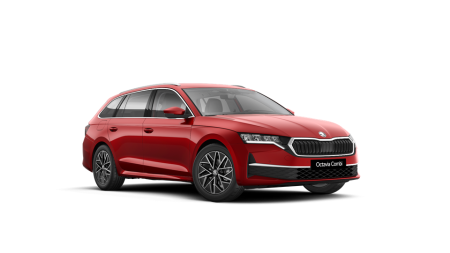 Škoda Octavia, 1,5 TSI 110 kW 6-stup. mech., barva červená