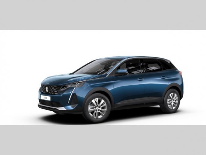 Peugeot 3008, Active Pack 1.2 PT 130k MAN6, barva modrá