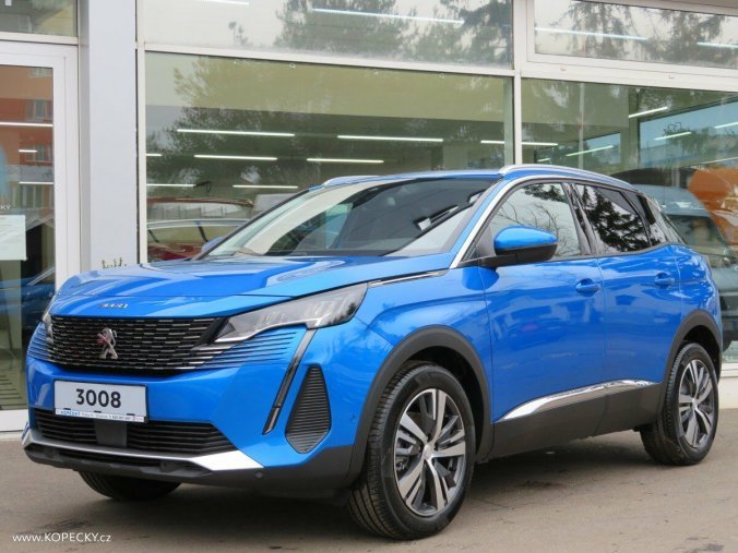 Peugeot 3008, ALLURE PACK 1.2 PT 130k MAN6, barva modrá