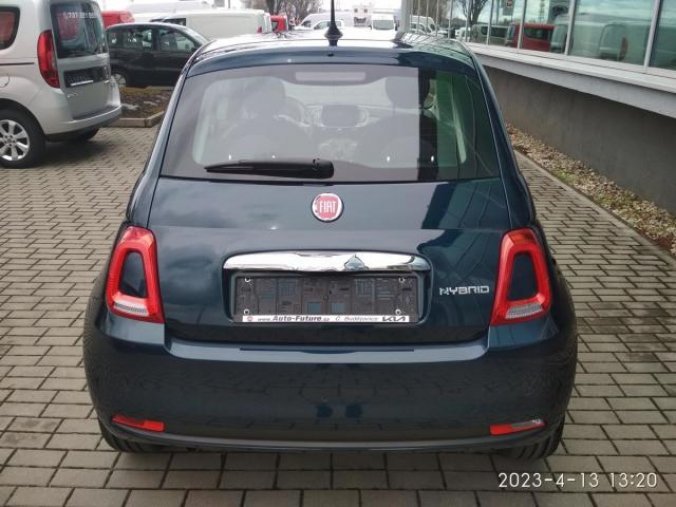 Fiat 500, 1.0 BSG 70k Club, barva modrá