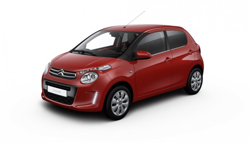 Citroën C1, 1.0 VTi 72, barva červená