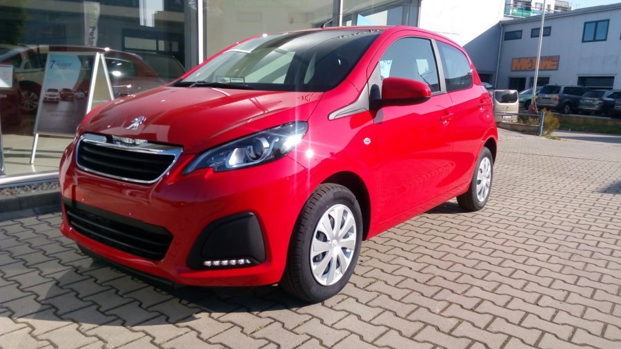 Peugeot 108, ACTIVE 1.0 VTi 72k MAN 5 KAMERA, barva červená