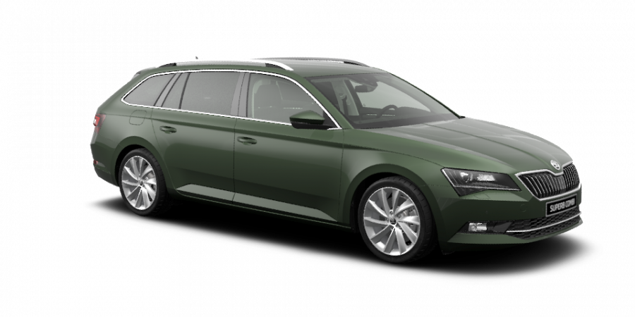 Škoda Superb, 2,0 TDI 140 kW 7-stup. automat., barva zelená