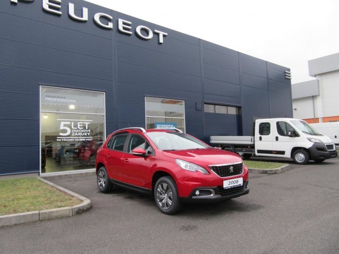 Peugeot 2008, ACTIVE 1,2 PureTech 82k MAN5, barva červená