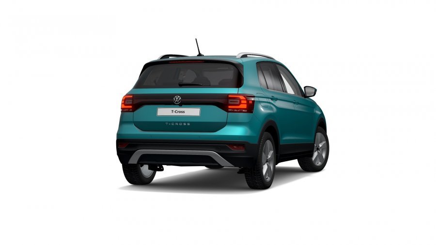 Volkswagen T-Cross, T-Cross Style 1,0 TSI 81 kW 6G, barva tyrkysová