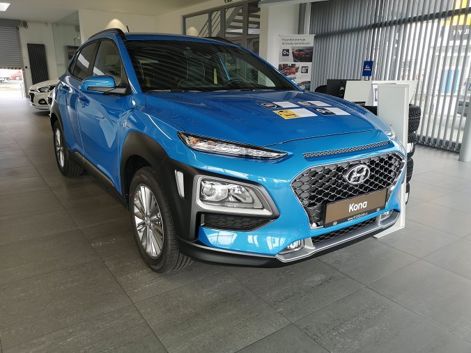 Hyundai Kona, 1,0 T-GDI 88 kW (95 NAT) 6 st. man, barva modrá