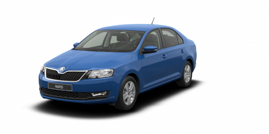 Škoda Rapid, 1,0 TSI 81 kW 6-stup. mech., barva modrá