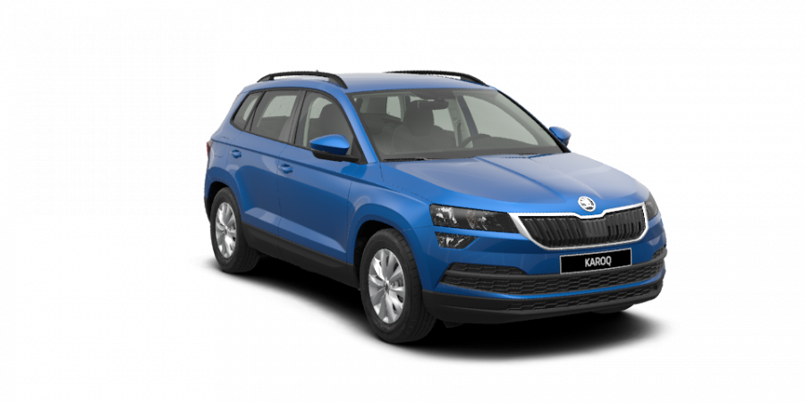 Škoda Karoq, 2,0 TDI 110 kW 6-stup. mech., barva modrá