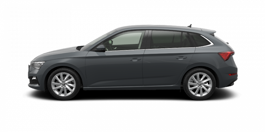 Škoda Scala, 1,5 TSI 110 kW 6-stup. mech., barva šedá