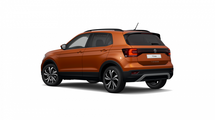 Volkswagen T-Cross, T-Cross Life 1,0 TSI 70 kW 5G, barva oranžová