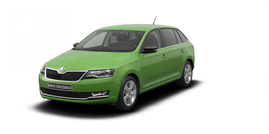 Škoda Rapid, 1,0 TSI 70 kW 5-stup. mech., barva zelená