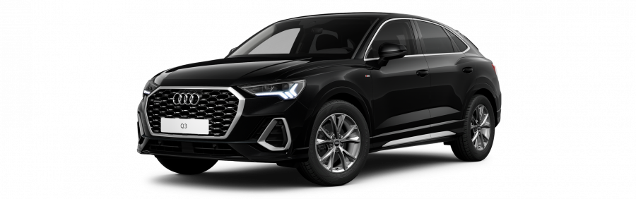 Audi Q3 Sportback, Q3 SB S line 35 TDI 110 kW quattro, barva černá