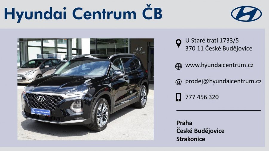 Hyundai Santa Fe, 2,2 CRDi e-VGT 147 kW (diesel) 8 st. aut 4×4, barva černá