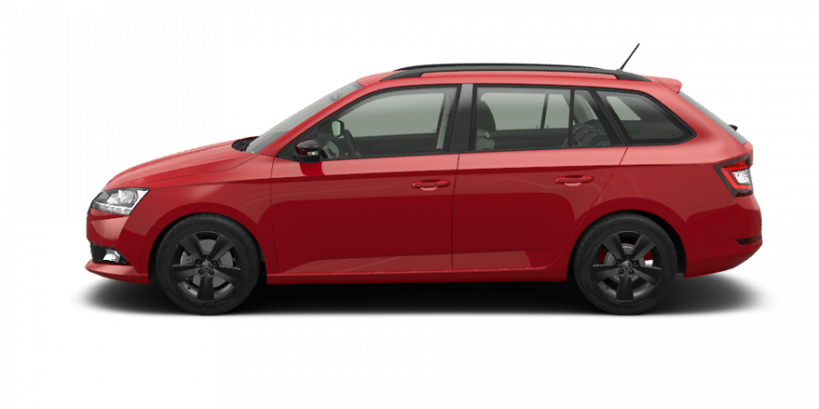 Škoda Fabia, 1,0 TSI 70 kW 5-stup. mech., barva červená