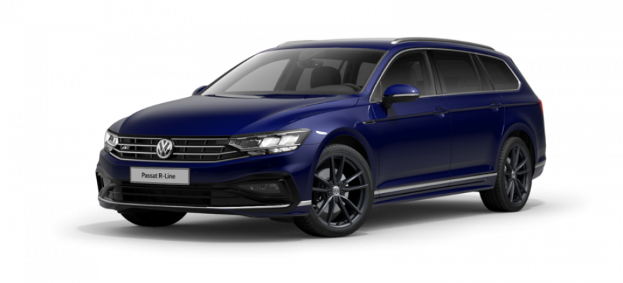 Volkswagen Passat Variant, R-Line 2,0 TDI 7DSG, barva modrá