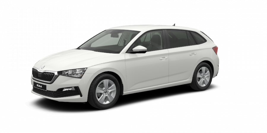 Škoda Scala, 1,0 TSI 85 kW 6-stup. mech., barva bílá