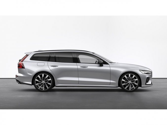 Volvo V60, kombi, R-Design B6 AWD Mild-Hybrid benzín, barva stříbrná