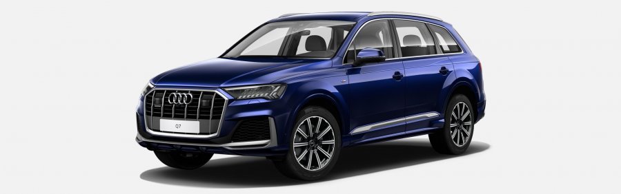 Audi Q7, Q7 S line 50 TDI quattro, barva modrá