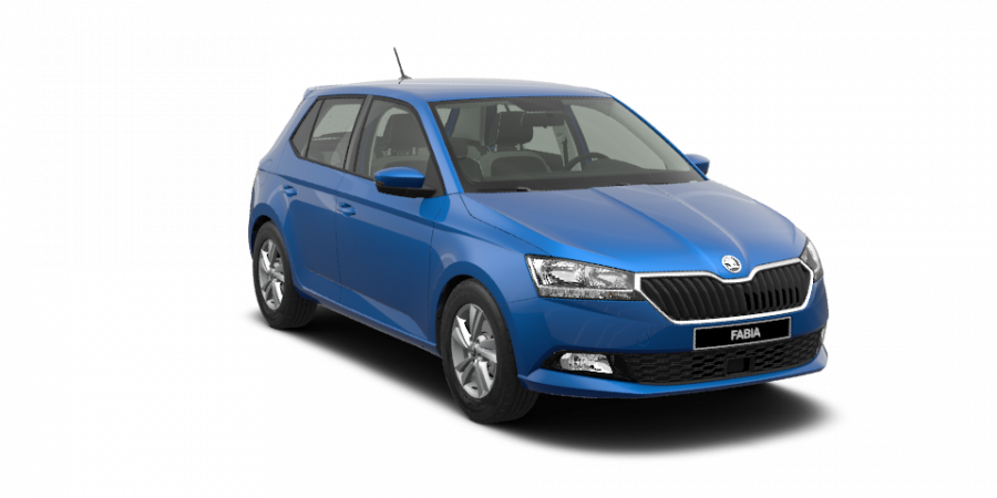 Škoda Fabia, 1,0 TSI 70 kW 5-stup. mech., barva modrá