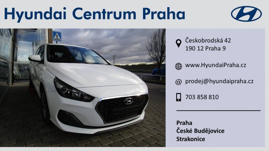 Hyundai i30, 1,0 T-GDI 88 kW (95 NAT) 6 st. man, barva bílá