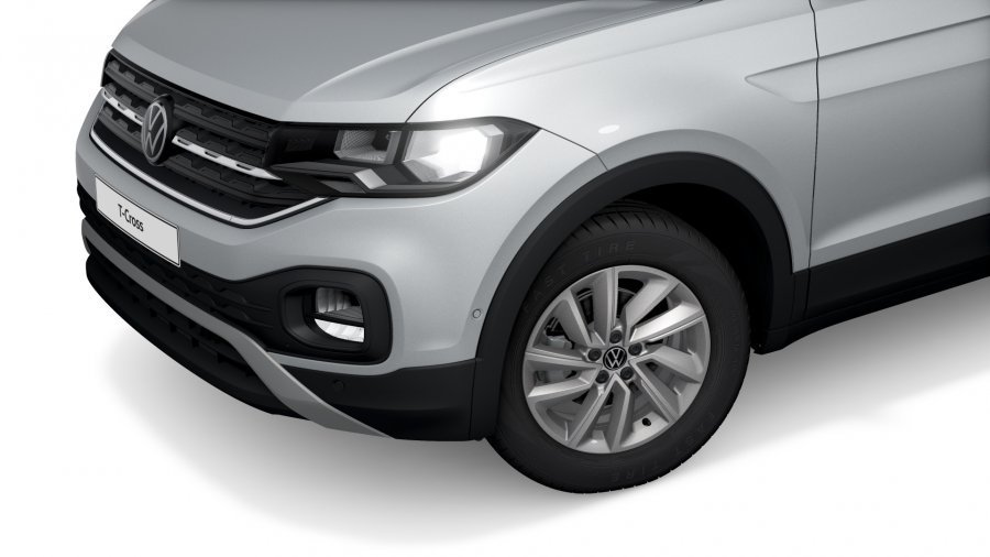 Volkswagen T-Cross, T-Cross Life 1,0 TSI 81 kW 6G, barva stříbrná