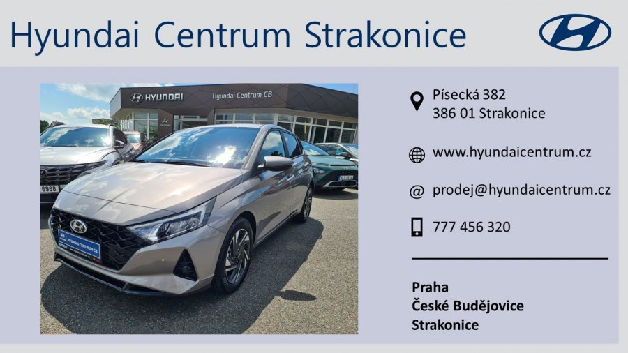 Hyundai i20, 1,0 T-GDI 74 kW (95 NAT) 6 st. man, barva hnědá