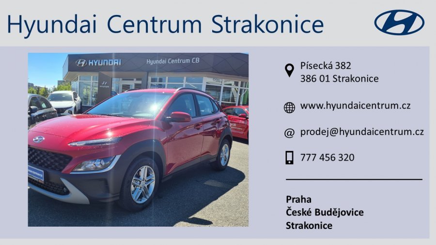 Hyundai Kona, 1,0 T-GDI 88 kW (95 NAT) 7 st. DCT, barva červená