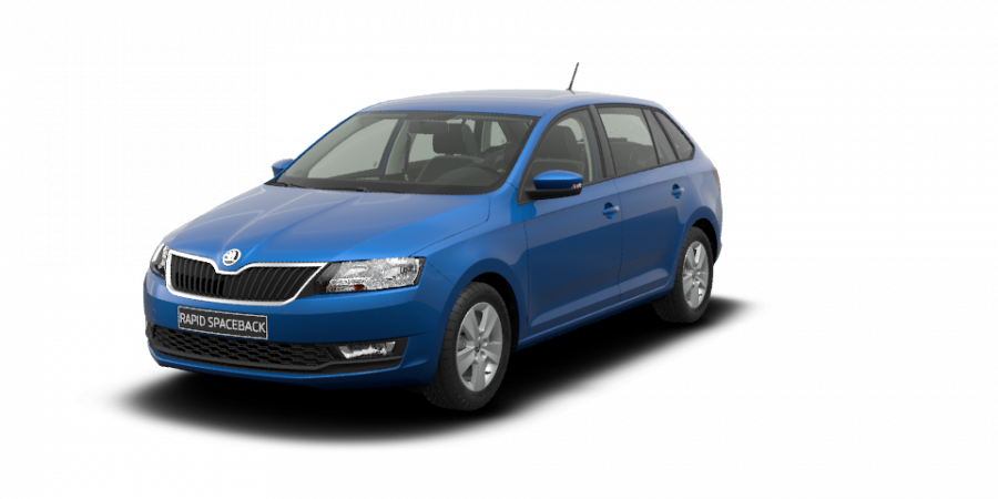 Škoda Rapid, 1,0 TSI 70 kW 5-stup. mech., barva modrá