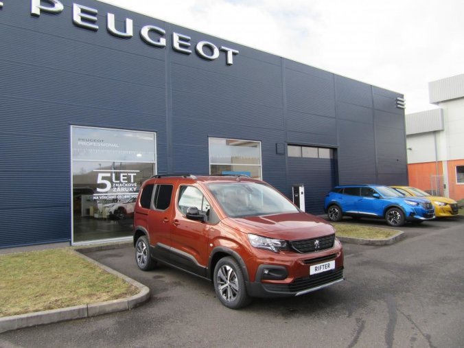 Peugeot Rifter, GT LINE 1,2 PureTech 130k EAT8, barva oranžová