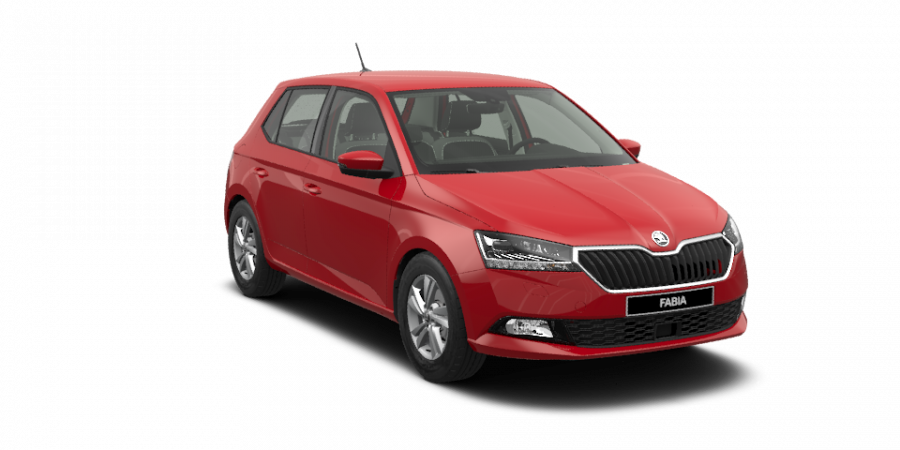 Škoda Fabia, 1,0 TSI 70 kW 5-stup. mech., barva červená