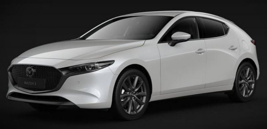 Mazda 3, 2.0 Skyactiv G122, barva bílá