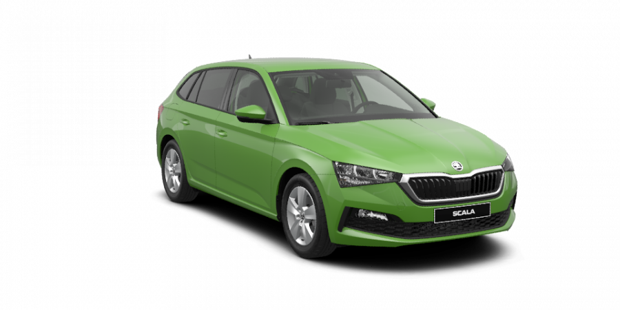 Škoda Scala, 1,0 TSI 85 kW 6-stup. mech., barva zelená