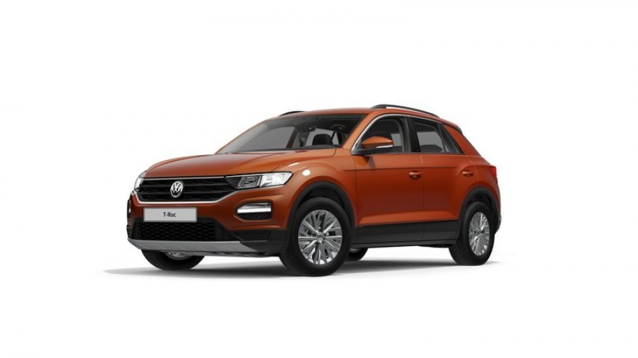 Volkswagen T-Roc, Design 1,0 TSI 6G, barva oranžová